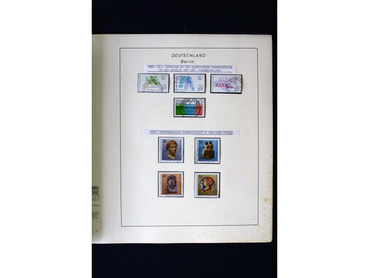 1948/90, gestempelte kpl. Sammlung, Schwarzaufdruck und Bl.1 mit Fotoattest Schlegel BPP, Rotaufdruck sign. Lippschütz BPP