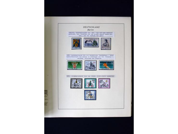 1948/90, gestempelte kpl. Sammlung, Schwarzaufdruck und Bl.1 mit Fotoattest Schlegel BPP, Rotaufdruck sign. Lippschütz BPP