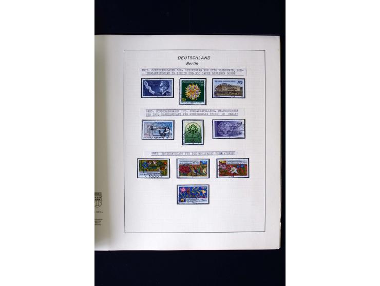 1948/90, gestempelte kpl. Sammlung, Schwarzaufdruck und Bl.1 mit Fotoattest Schlegel BPP, Rotaufdruck sign. Lippschütz BPP