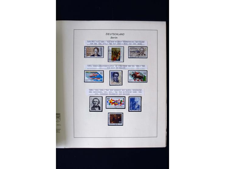 1948/90, gestempelte kpl. Sammlung, Schwarzaufdruck und Bl.1 mit Fotoattest Schlegel BPP, Rotaufdruck sign. Lippschütz BPP