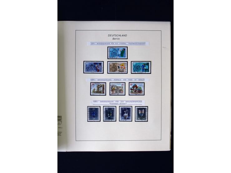 1948/90, gestempelte kpl. Sammlung, Schwarzaufdruck und Bl.1 mit Fotoattest Schlegel BPP, Rotaufdruck sign. Lippschütz BPP