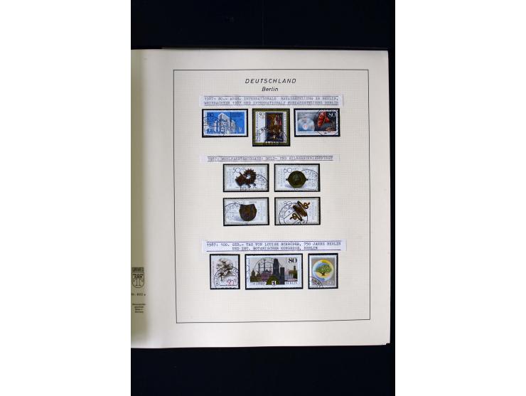 1948/90, gestempelte kpl. Sammlung, Schwarzaufdruck und Bl.1 mit Fotoattest Schlegel BPP, Rotaufdruck sign. Lippschütz BPP