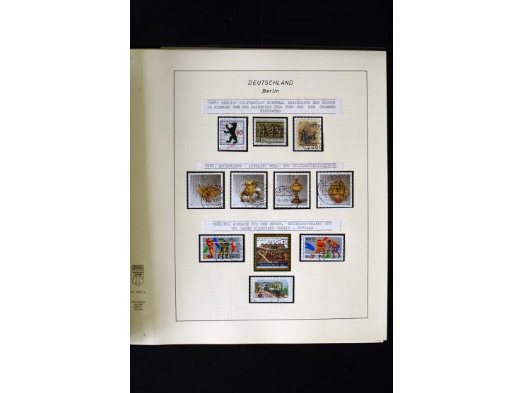1948/90, gestempelte kpl. Sammlung, Schwarzaufdruck und Bl.1 mit Fotoattest Schlegel BPP, Rotaufdruck sign. Lippschütz BPP