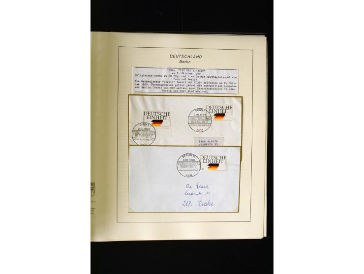1948/90, gestempelte kpl. Sammlung, Schwarzaufdruck und Bl.1 mit Fotoattest Schlegel BPP, Rotaufdruck sign. Lippschütz BPP