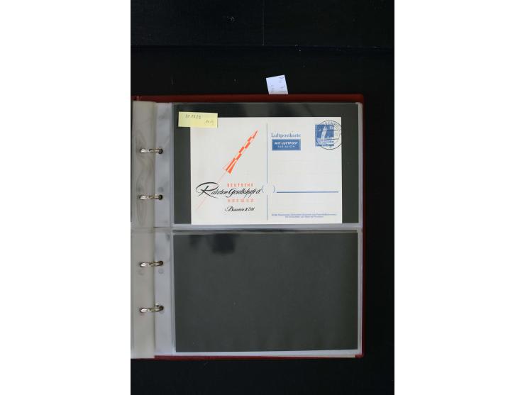 1952/90, Privatganzsachen-Sammlung mit ca. 1300 Umschlägen, Karten, Streifbändern etc., ungebraucht und gestempelt mit Double