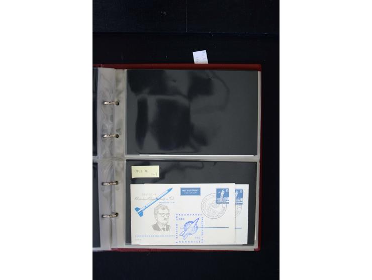 1952/90, Privatganzsachen-Sammlung mit ca. 1300 Umschlägen, Karten, Streifbändern etc., ungebraucht und gestempelt mit Double