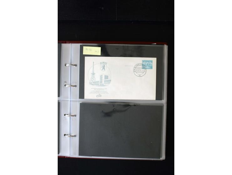 1952/90, Privatganzsachen-Sammlung mit ca. 1300 Umschlägen, Karten, Streifbändern etc., ungebraucht und gestempelt mit Double