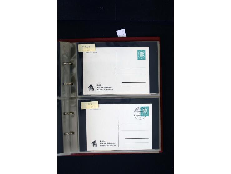 1952/90, Privatganzsachen-Sammlung mit ca. 1300 Umschlägen, Karten, Streifbändern etc., ungebraucht und gestempelt mit Double