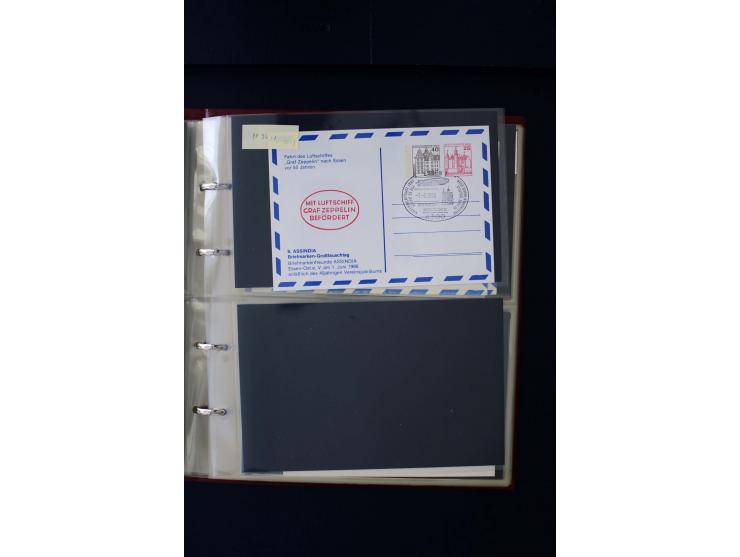 1952/90, Privatganzsachen-Sammlung mit ca. 1300 Umschlägen, Karten, Streifbändern etc., ungebraucht und gestempelt mit Double