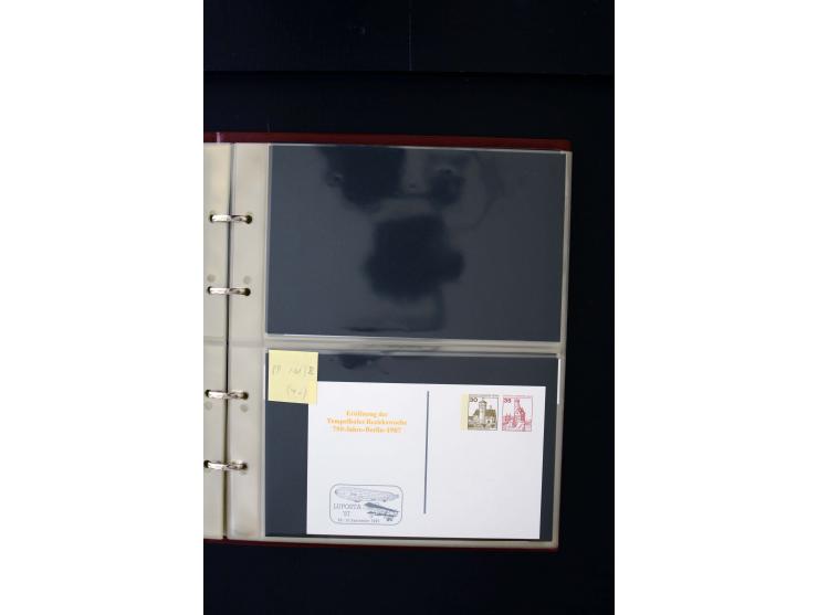 1952/90, Privatganzsachen-Sammlung mit ca. 1300 Umschlägen, Karten, Streifbändern etc., ungebraucht und gestempelt mit Double