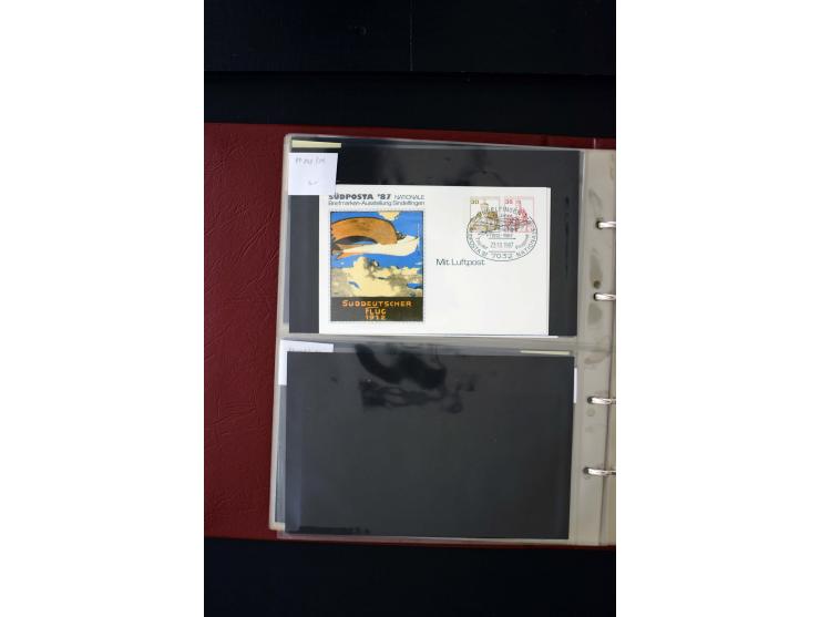 1952/90, Privatganzsachen-Sammlung mit ca. 1300 Umschlägen, Karten, Streifbändern etc., ungebraucht und gestempelt mit Double