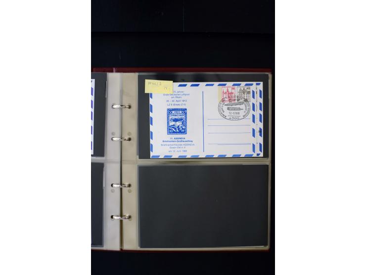 1952/90, Privatganzsachen-Sammlung mit ca. 1300 Umschlägen, Karten, Streifbändern etc., ungebraucht und gestempelt mit Double