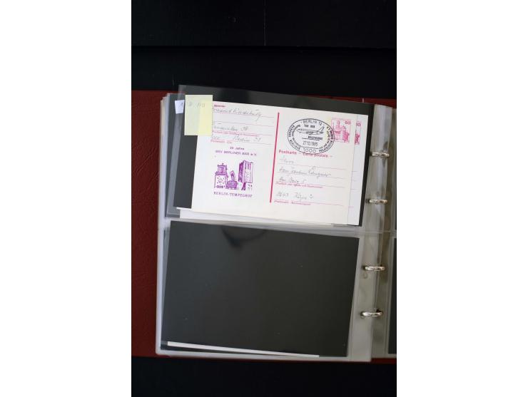 1952/90, Privatganzsachen-Sammlung mit ca. 1300 Umschlägen, Karten, Streifbändern etc., ungebraucht und gestempelt mit Double