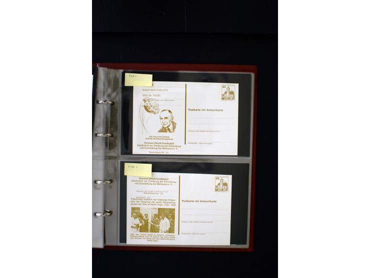 1952/90, Privatganzsachen-Sammlung mit ca. 1300 Umschlägen, Karten, Streifbändern etc., ungebraucht und gestempelt mit Double