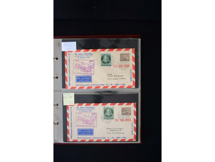 1952/90, Privatganzsachen-Sammlung mit ca. 1300 Umschlägen, Karten, Streifbändern etc., ungebraucht und gestempelt mit Double