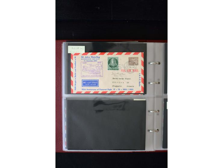 1952/90, Privatganzsachen-Sammlung mit ca. 1300 Umschlägen, Karten, Streifbändern etc., ungebraucht und gestempelt mit Double