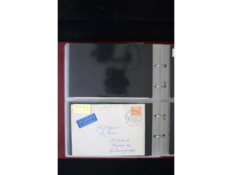 1952/90, Privatganzsachen-Sammlung mit ca. 1300 Umschlägen, Karten, Streifbändern etc., ungebraucht und gestempelt mit Double