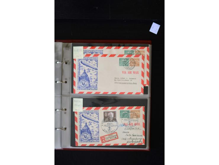 1952/90, Privatganzsachen-Sammlung mit ca. 1300 Umschlägen, Karten, Streifbändern etc., ungebraucht und gestempelt mit Double
