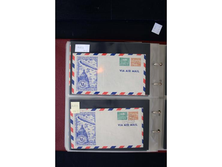 1952/90, Privatganzsachen-Sammlung mit ca. 1300 Umschlägen, Karten, Streifbändern etc., ungebraucht und gestempelt mit Double