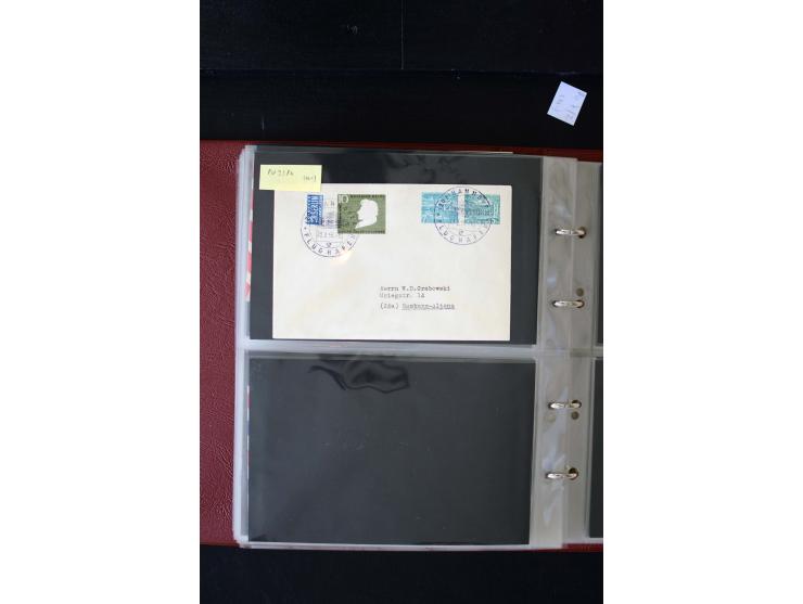 1952/90, Privatganzsachen-Sammlung mit ca. 1300 Umschlägen, Karten, Streifbändern etc., ungebraucht und gestempelt mit Double