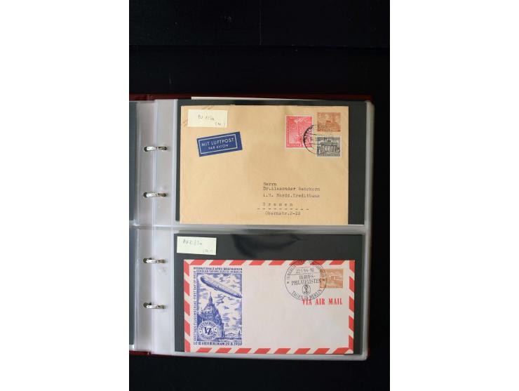 1952/90, Privatganzsachen-Sammlung mit ca. 1300 Umschlägen, Karten, Streifbändern etc., ungebraucht und gestempelt mit Double