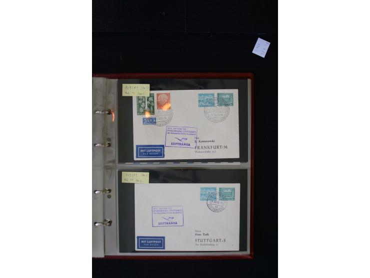 1952/90, Privatganzsachen-Sammlung mit ca. 1300 Umschlägen, Karten, Streifbändern etc., ungebraucht und gestempelt mit Double