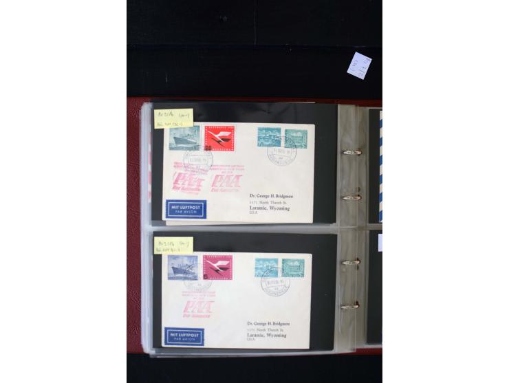 1952/90, Privatganzsachen-Sammlung mit ca. 1300 Umschlägen, Karten, Streifbändern etc., ungebraucht und gestempelt mit Double