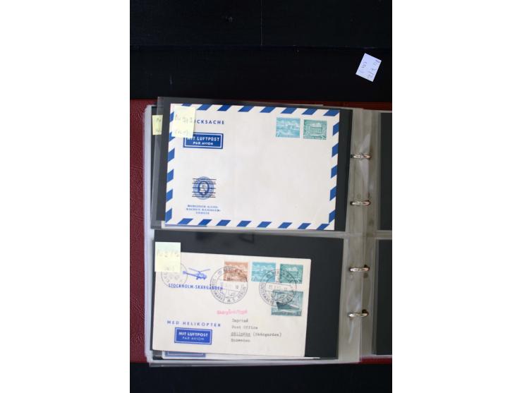1952/90, Privatganzsachen-Sammlung mit ca. 1300 Umschlägen, Karten, Streifbändern etc., ungebraucht und gestempelt mit Double