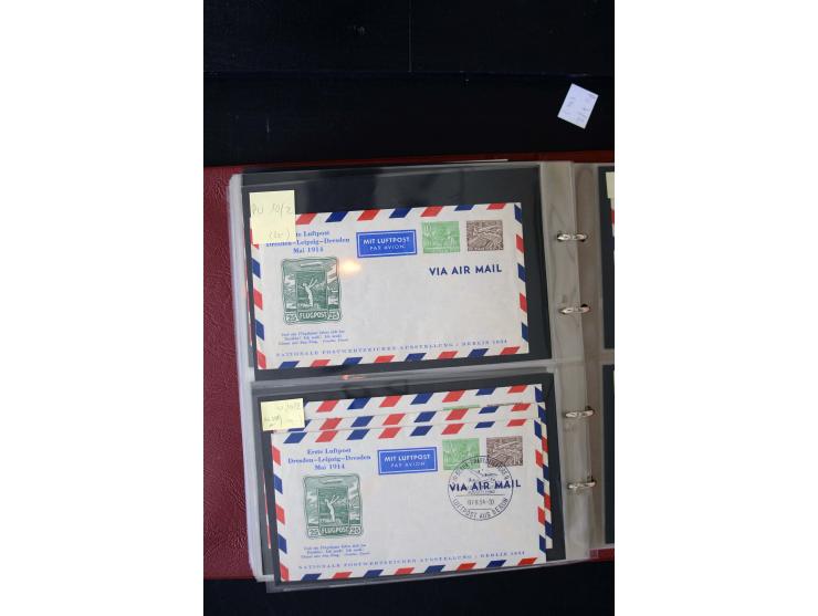 1952/90, Privatganzsachen-Sammlung mit ca. 1300 Umschlägen, Karten, Streifbändern etc., ungebraucht und gestempelt mit Double
