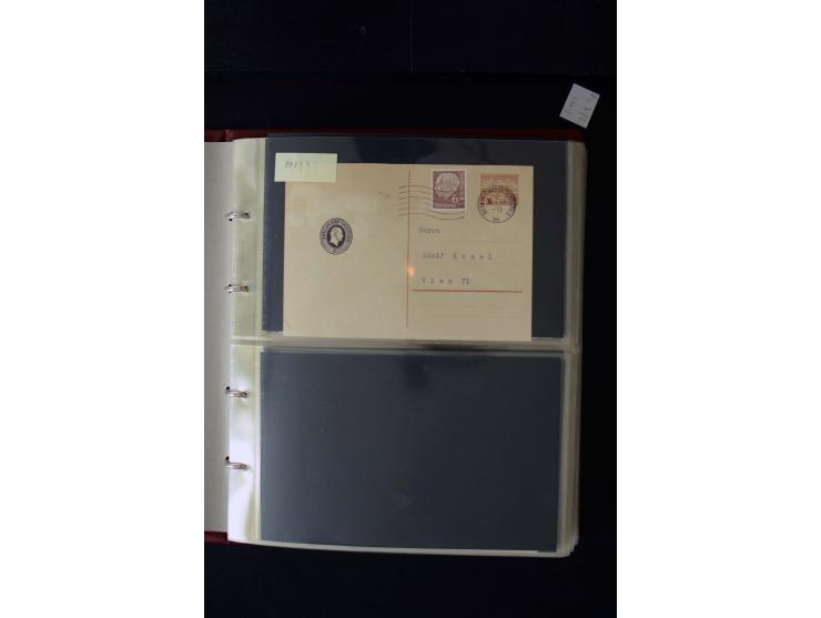 1952/90, Privatganzsachen-Sammlung mit ca. 1300 Umschlägen, Karten, Streifbändern etc., ungebraucht und gestempelt mit Double