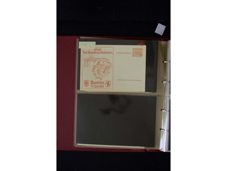 1952/90, Privatganzsachen-Sammlung mit ca. 1300 Umschlägen, Karten, Streifbändern etc., ungebraucht und gestempelt mit Double