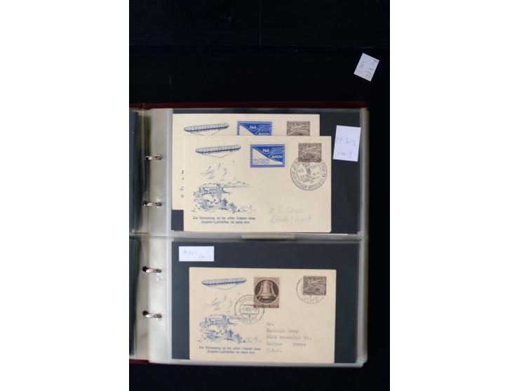 1952/90, Privatganzsachen-Sammlung mit ca. 1300 Umschlägen, Karten, Streifbändern etc., ungebraucht und gestempelt mit Double