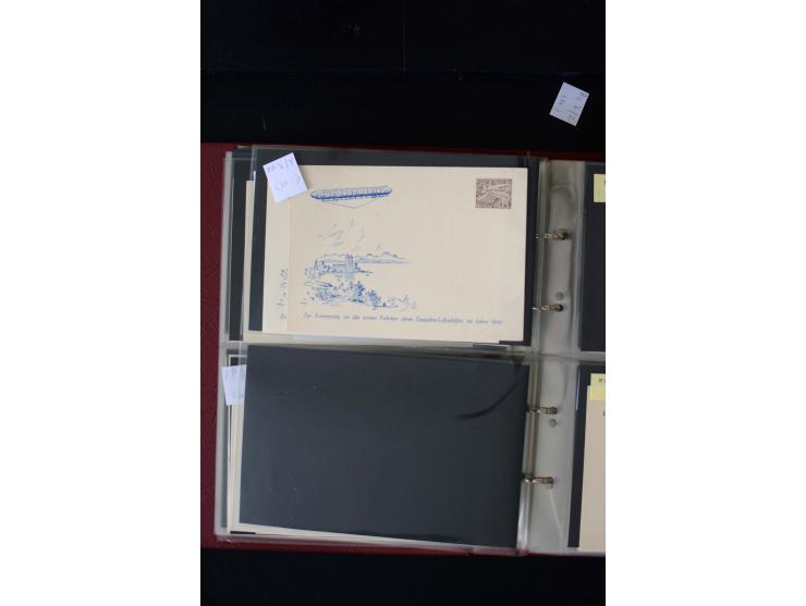 1952/90, Privatganzsachen-Sammlung mit ca. 1300 Umschlägen, Karten, Streifbändern etc., ungebraucht und gestempelt mit Double