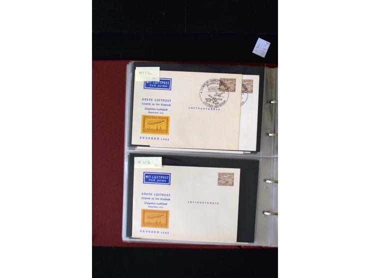 1952/90, Privatganzsachen-Sammlung mit ca. 1300 Umschlägen, Karten, Streifbändern etc., ungebraucht und gestempelt mit Double