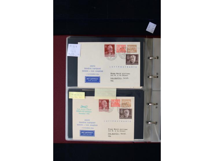 1952/90, Privatganzsachen-Sammlung mit ca. 1300 Umschlägen, Karten, Streifbändern etc., ungebraucht und gestempelt mit Double