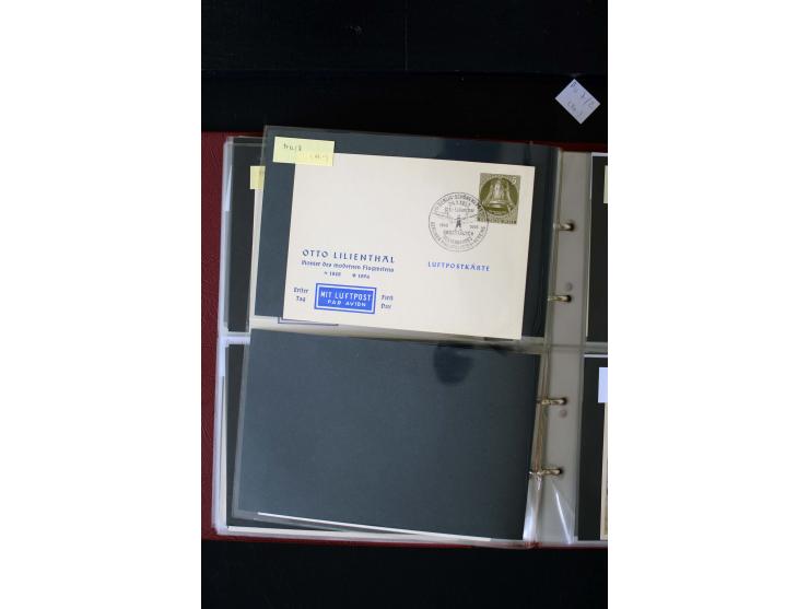1952/90, Privatganzsachen-Sammlung mit ca. 1300 Umschlägen, Karten, Streifbändern etc., ungebraucht und gestempelt mit Double