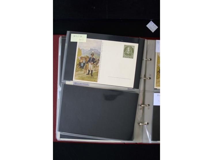 1952/90, Privatganzsachen-Sammlung mit ca. 1300 Umschlägen, Karten, Streifbändern etc., ungebraucht und gestempelt mit Double