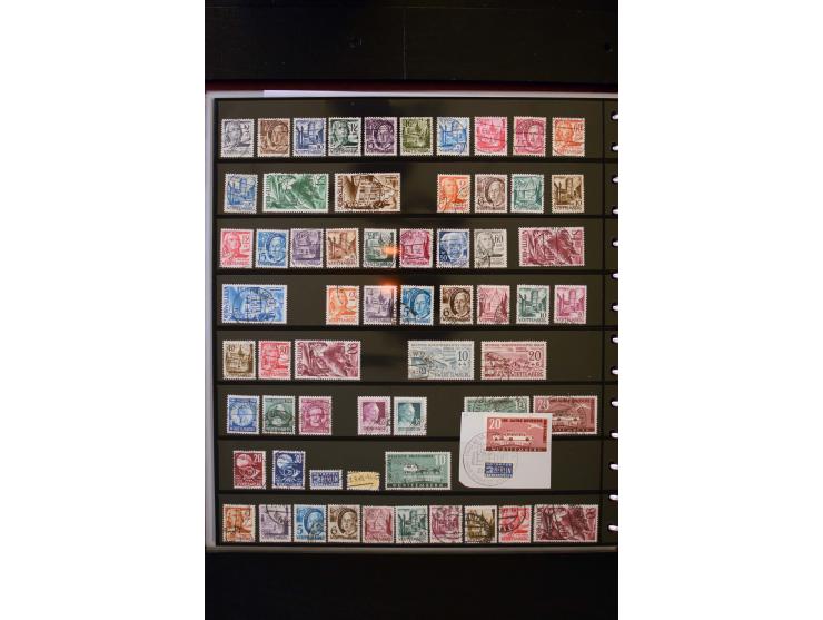 1945/49, in den Hauptnummern weit überkomplette Sammlung mit vielen weiteren Besonderheiten wie Mi.-Nr. 11-13 vL, Baden Block