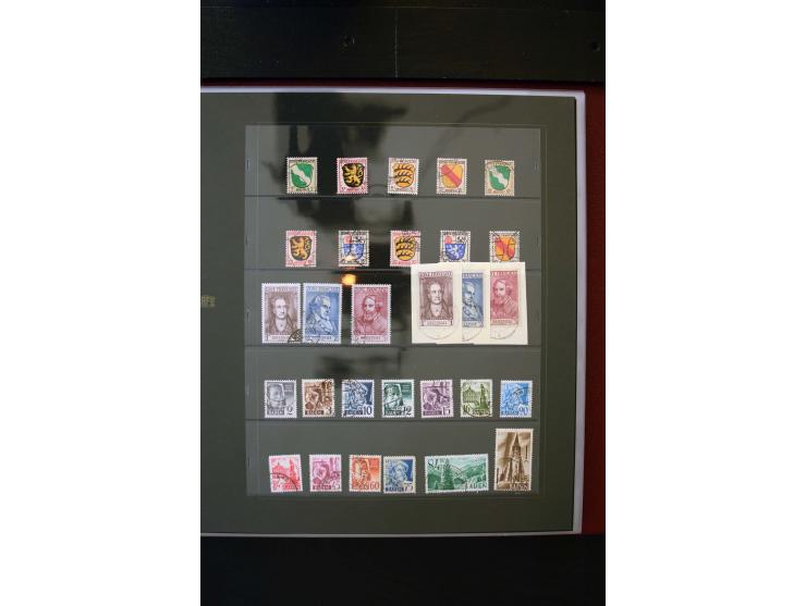 1945/49, in den Hauptnummern weit überkomplette Sammlung mit vielen weiteren Besonderheiten wie Mi.-Nr. 11-13 vL, Baden Block