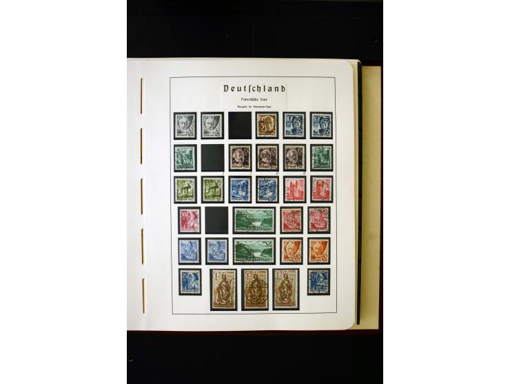 1945/49, postfrische und ungebrauchte in den Hauptnummern kpl. Sammlung mit Konstanz II, dazu gestempelte Sammlung teils sign