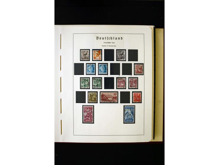 1945/49, postfrische und ungebrauchte in den Hauptnummern kpl. Sammlung mit Konstanz II, dazu gestempelte Sammlung teils sign