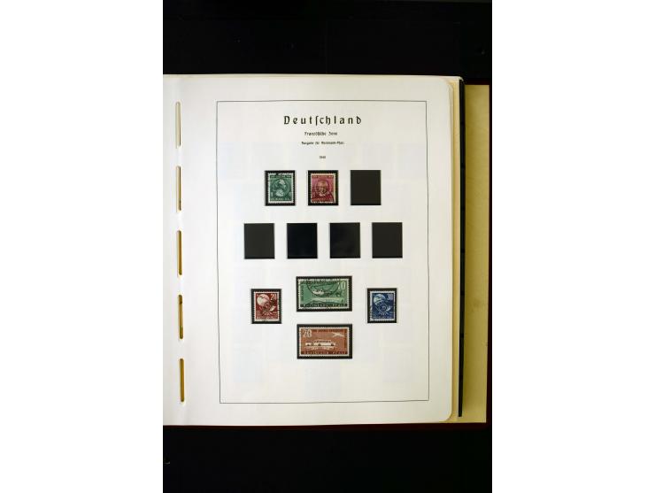 1945/49, postfrische und ungebrauchte in den Hauptnummern kpl. Sammlung mit Konstanz II, dazu gestempelte Sammlung teils sign