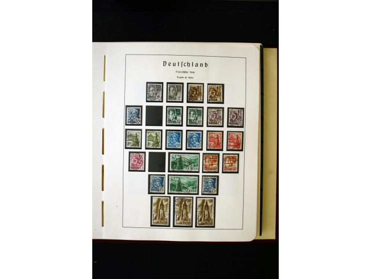 1945/49, postfrische und ungebrauchte in den Hauptnummern kpl. Sammlung mit Konstanz II, dazu gestempelte Sammlung teils sign