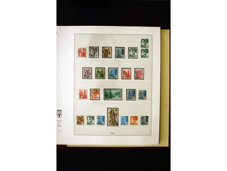 1945/49, postfrische und ungebrauchte in den Hauptnummern kpl. Sammlung mit Konstanz II, dazu gestempelte Sammlung teils sign