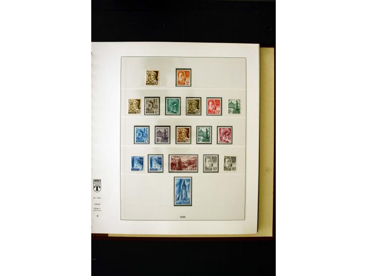 1945/49, postfrische und ungebrauchte in den Hauptnummern kpl. Sammlung mit Konstanz II, dazu gestempelte Sammlung teils sign