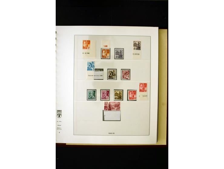1945/49, postfrische und ungebrauchte in den Hauptnummern kpl. Sammlung mit Konstanz II, dazu gestempelte Sammlung teils sign