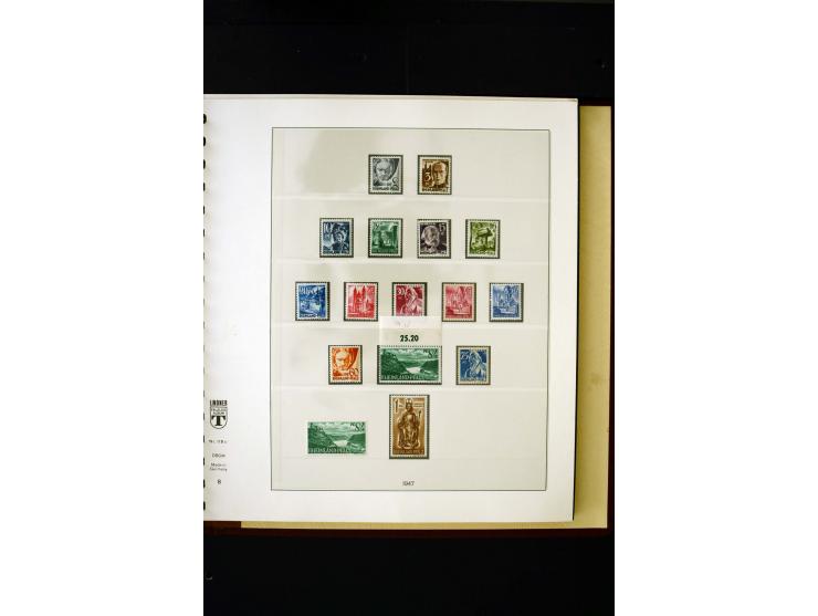 1945/49, postfrische und ungebrauchte in den Hauptnummern kpl. Sammlung mit Konstanz II, dazu gestempelte Sammlung teils sign