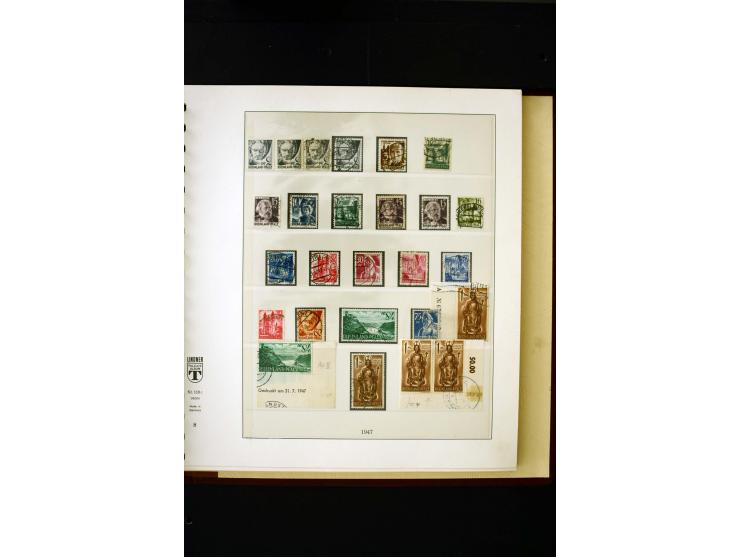 1945/49, postfrische und ungebrauchte in den Hauptnummern kpl. Sammlung mit Konstanz II, dazu gestempelte Sammlung teils sign
