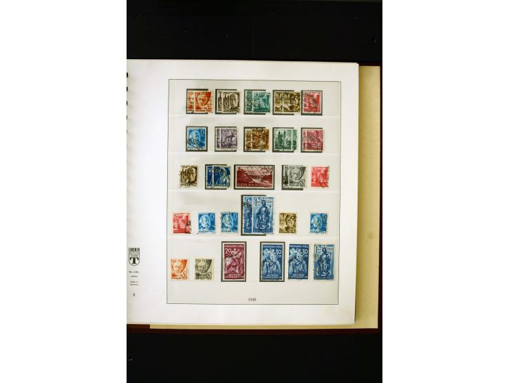 1945/49, postfrische und ungebrauchte in den Hauptnummern kpl. Sammlung mit Konstanz II, dazu gestempelte Sammlung teils sign