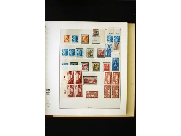 1945/49, postfrische und ungebrauchte in den Hauptnummern kpl. Sammlung mit Konstanz II, dazu gestempelte Sammlung teils sign